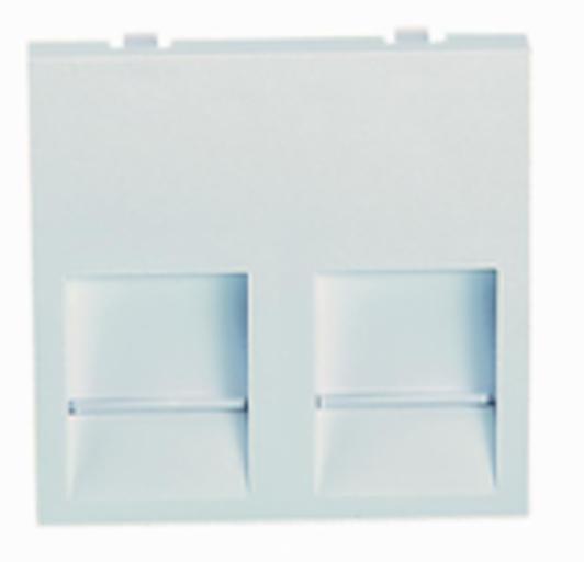 MMCONECTA ED49/2 MODULO 45x45 PARA 2 RJ45 AMP BRAND REX ICS BLANCO 